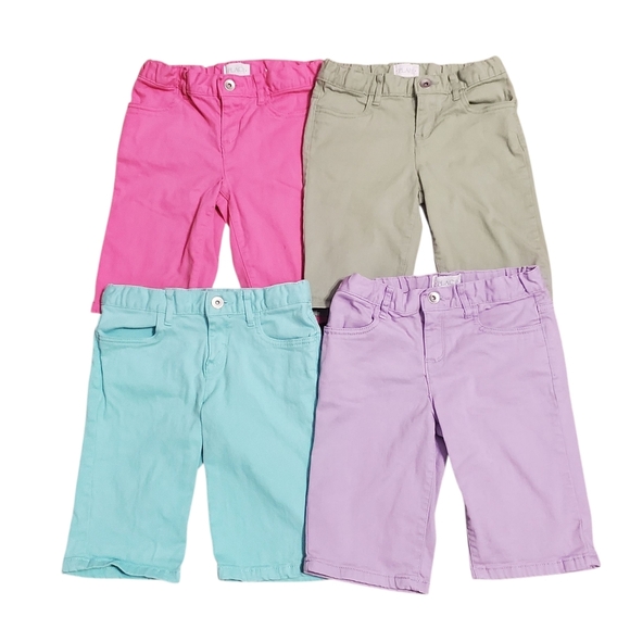 The Children's Place Girls 4 PC Bermuda Shorts Bundle Back To School 8 - Picture 1 of 7